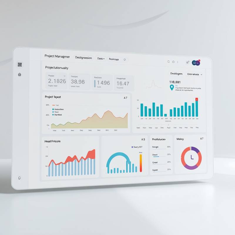Clean and efficient dashboard UI designed for 'TaskMaster Pro', a project management tool, focusing on data visualization and user productivity.