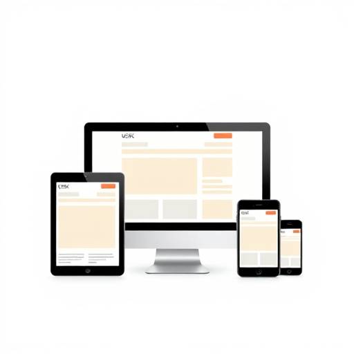 Icon representing responsive web design, featuring multiple devices displaying a website.