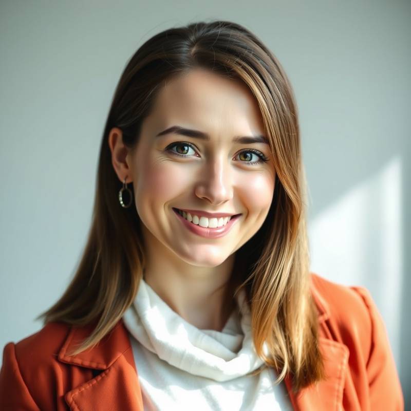 Photo of Sofia Morozova, Marketing Manager at Aurora Design Studio. She is smiling warmly and looking directly at the camera.